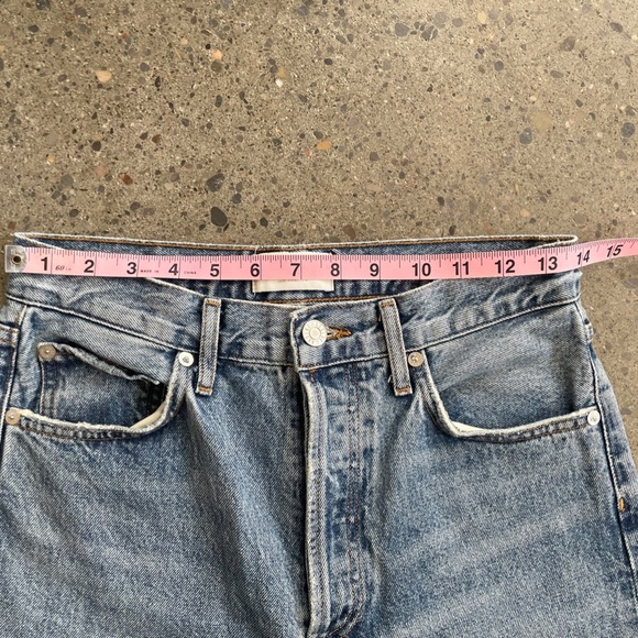 AGOLDE Blue 90's Pinch Waist High-Rise Straight Jeans size 25 - Picture 7 of 12